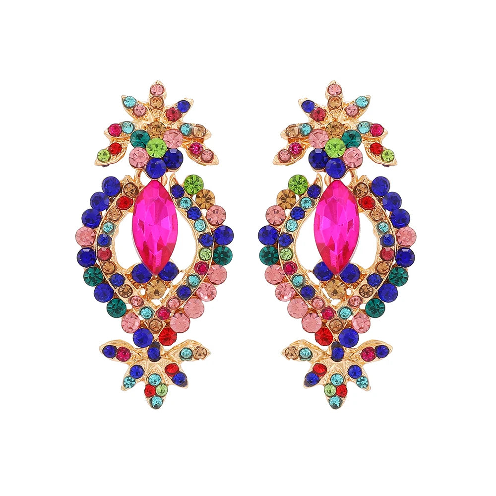 Geometric Classic Fashion Design Hanging Pendant Earrings For Women Luxury High Quality Sweet Romance Wedding Jewelry Accessorie