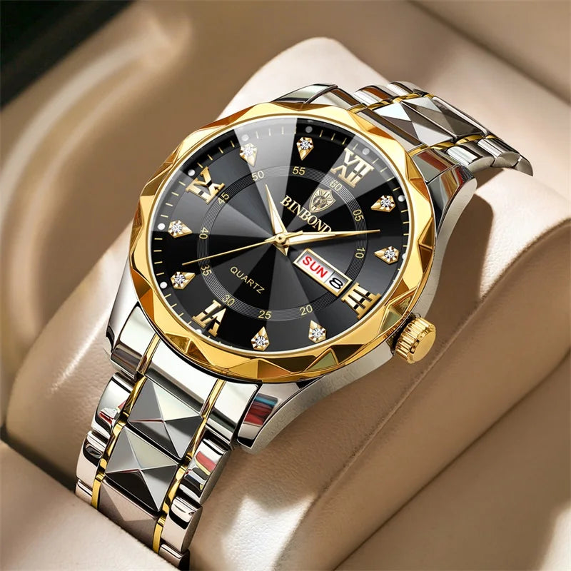 Fashion Business Watch Men Warterproof Sports Mens Watch Top Brand Luxury Clock Male Quartz Wristwatch Relogio Masculino 2024