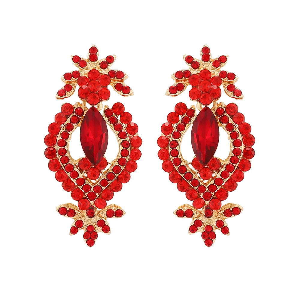 Geometric Classic Fashion Design Hanging Pendant Earrings For Women Luxury High Quality Sweet Romance Wedding Jewelry Accessorie