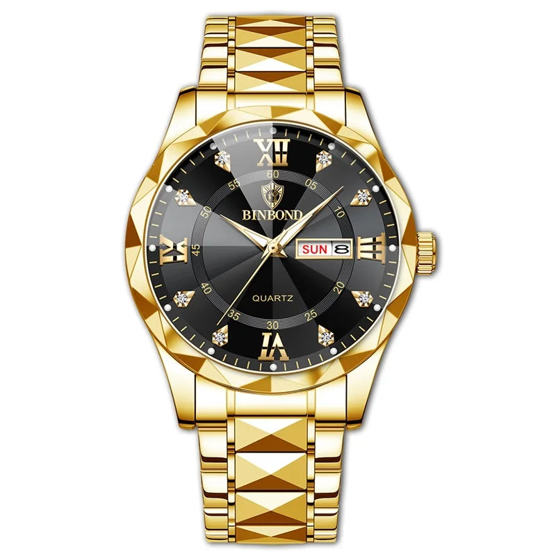 Fashion Business Watch Men Warterproof Sports Mens Watch Top Brand Luxury Clock Male Quartz Wristwatch Relogio Masculino 2024