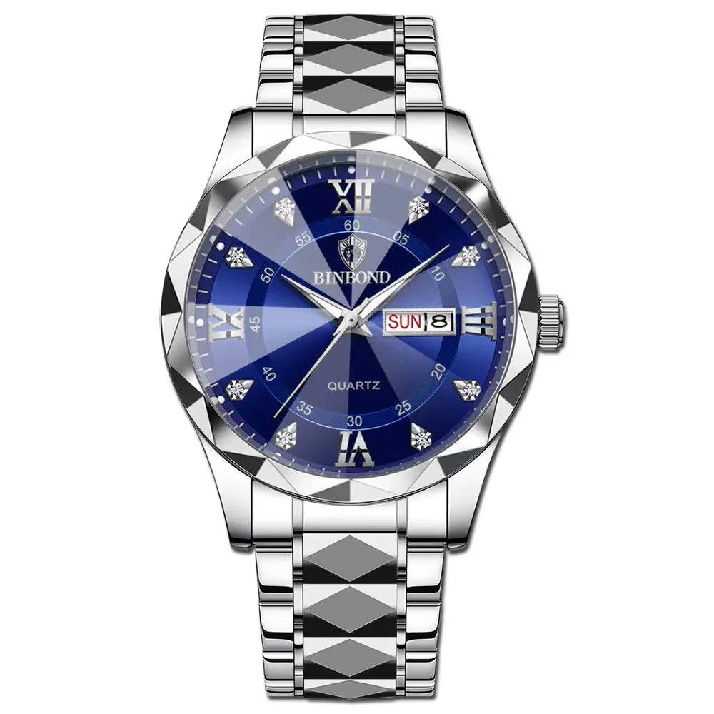 Fashion Business Watch Men Warterproof Sports Mens Watch Top Brand Luxury Clock Male Quartz Wristwatch Relogio Masculino 2024