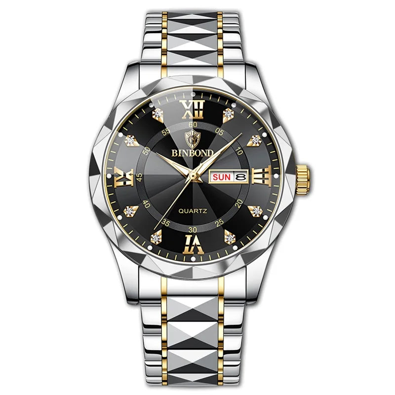 Fashion Business Watch Men Warterproof Sports Mens Watch Top Brand Luxury Clock Male Quartz Wristwatch Relogio Masculino 2024
