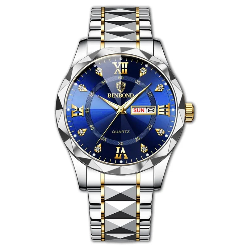 Fashion Business Watch Men Warterproof Sports Mens Watch Top Brand Luxury Clock Male Quartz Wristwatch Relogio Masculino 2024